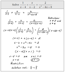 Solving Rational Equations