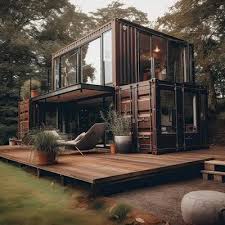 Blue Sky Background Container House