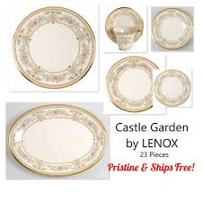 23 Pieces Of Lenox Castle Garden