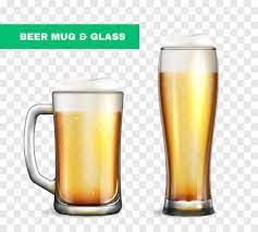 Realistic Beer Mug Glass Icon Set Two