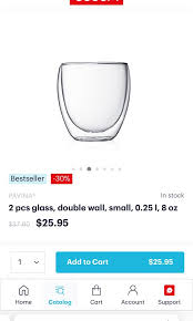 Bodum Pavina Double Wall Glasses 0 25l