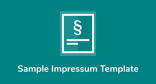 Sample Impressum Template Privacy