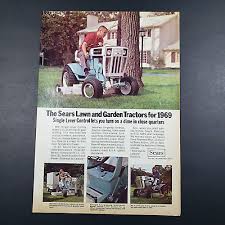 1969 Print Ad Vintage Sears Lawn Garden