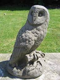 Stone Owl Garden Statue Garden Gift Owl