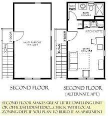 1 Car 2 Story Garage Apartment Plan 588