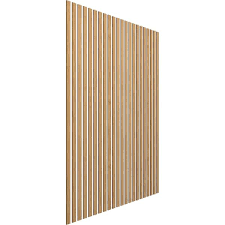 Ekena Millwork Sww66x94x0375ma 94 H X 3 8 T Adjustable Wood Slat Wall Panel Kit W 2 W Slats Maple Contains 22 Slats