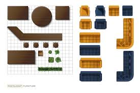 Kitchen Floor Plan Symbols Vector
