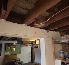 Drill Hole Through Beam Support Wood