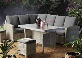 Hampton Grey Rattan Outdoor Corner