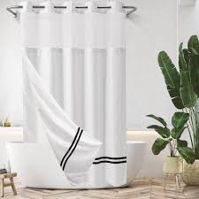 Extra Long Shower Curtain With Snap In