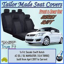 Truefit Black Seat Covers For Suzuki