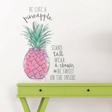 Wallpops Pink Be Like A Pineapple Wall