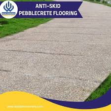 Anti Skid Pebblecrete Concrete Flooring