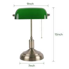 Adjustable Height Bankers Desk Lamp