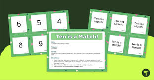 Ten Is A Match Memory Style Game