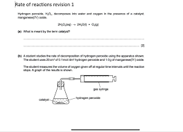 Reactions Revision 1 Hydrogen Peroxide