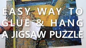 Glue And Hang A Jigsaw Puzzle
