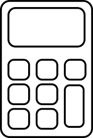 Isolated Calculator Icon In Linear