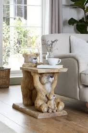 Buy Natural Bear Sofa Side Table From