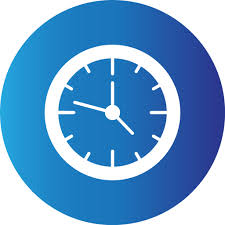 Wall Clock Generic Blue Icon
