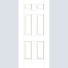 Raised 6 Panel Smooth Fiberglass Door