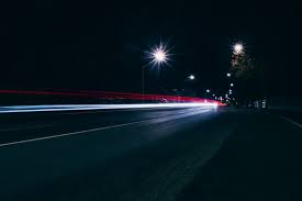 blur road street car night highway