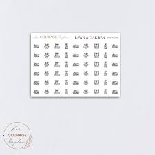 Teeny Tiny Planner Icon Stickers Lawn