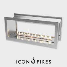 Icon Fires Double Sided Slimline 1350