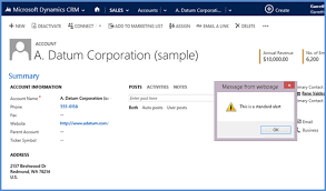 dynamics crm alert and notification