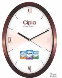 Promotional Oval Shape Wall Clock Size