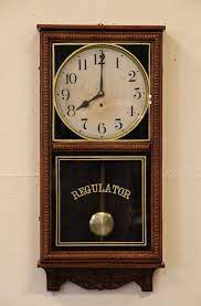 Waterbury Victorian Oak Regulator Clock