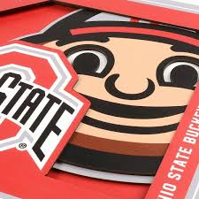 Ncaa Ohio State Buckeyes 3d Logo Series