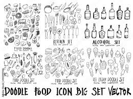 Food Doodle Ilration Wallpaper