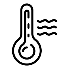 Measure Temperature Icon Outline