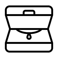 Jewelry Box Vector Thick Line Icon For