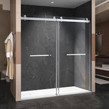 Double Sliding Frameless Shower Door