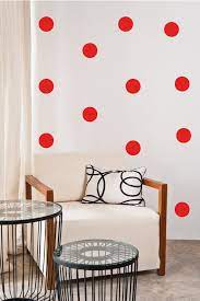 100 Polka Dots Wall Stickers Colourful