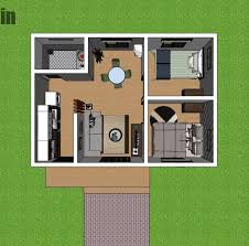 23x20 Small Modern House Plans 7x6