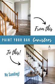 How To Paint Your Ugly Oak Banisters