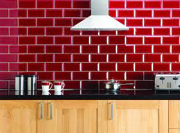 Kitchen Tile Diy Red Kitchen Tiles