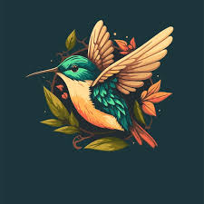 Logo Of Flaying Hummingbird Bird