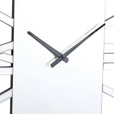 Litton Lane Silver Glass Wall Clock