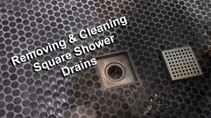 Square Shower Drain Removal And