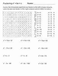 Factoring Linear Expressions Worksheet