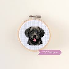 Black Labrador Cross Stitch Pattern Pdf
