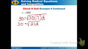 Solve Square Root Word Problems