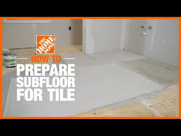 A Subfloor For Tile Installation