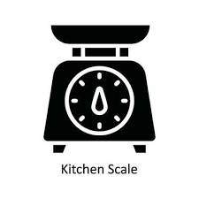 Kitchen Scale Vector Solid Icon Design