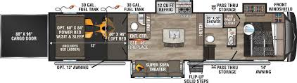 Venom Fifth Wheel Toy Hauler Floorplans
