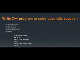 Write C Program To Solve Quadratic